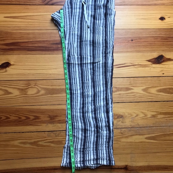 Three Dots Striped Cotton Pants, EUC, M - Picture 7 of 12